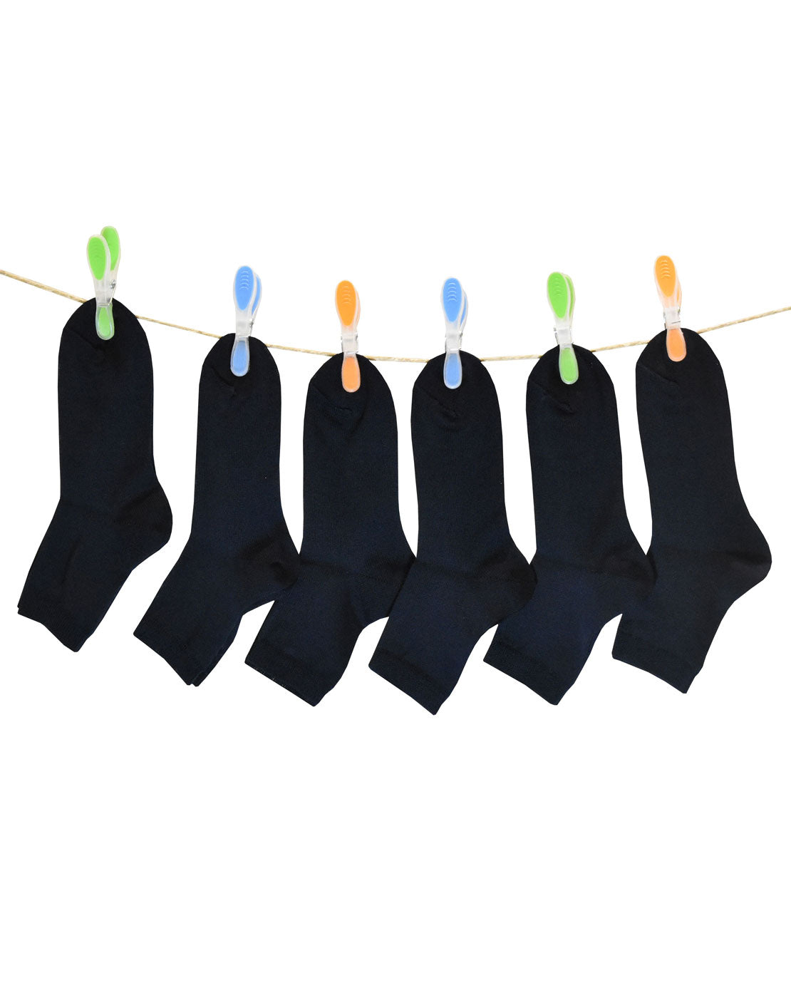 Calze Lunghe Bambino Caldo Cotone (6 Paia)- 2456 Unis