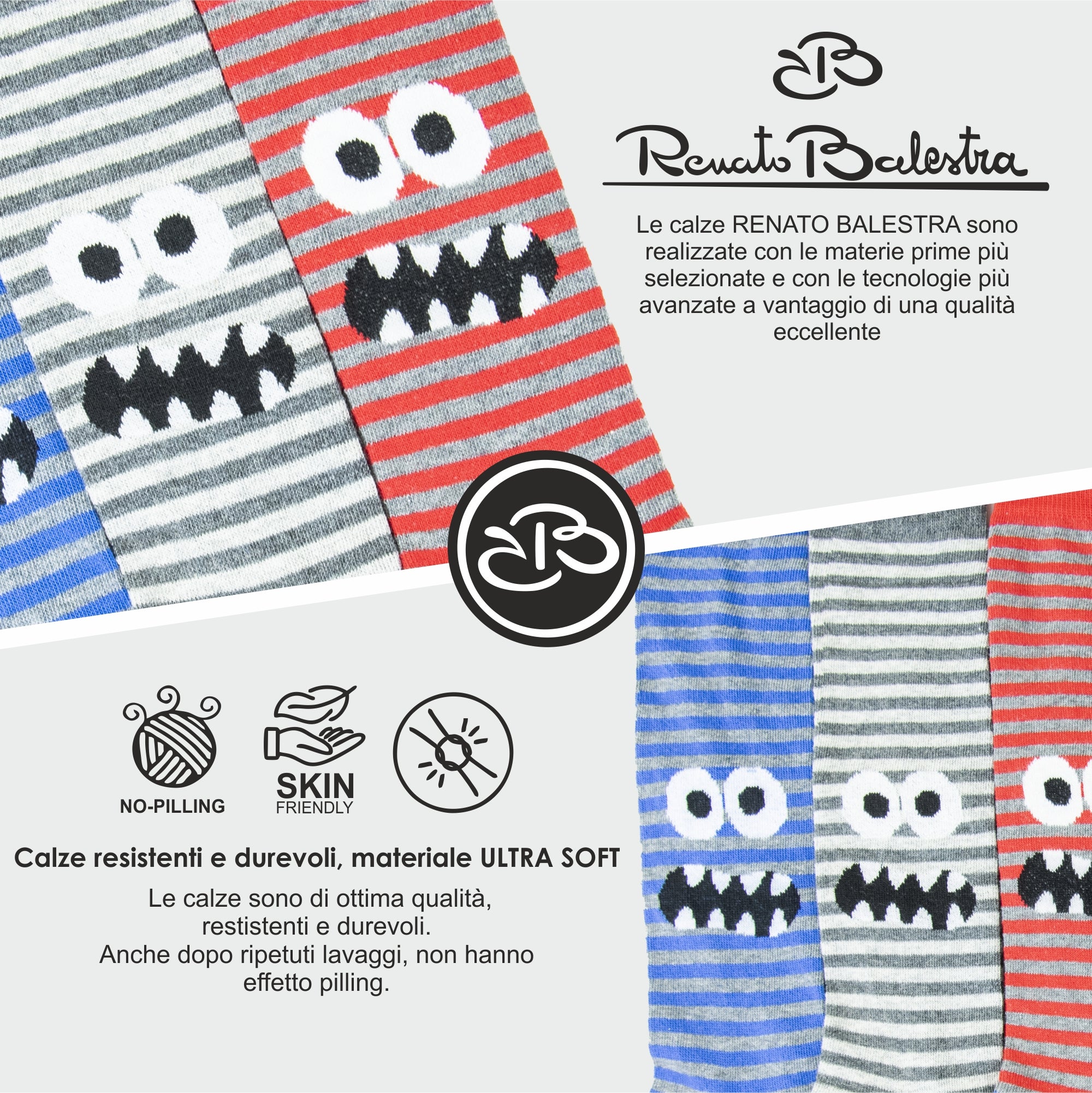 Calze Invernali Bambino Renato Balestra (6 Paia)- 2G35/2G34 BUG