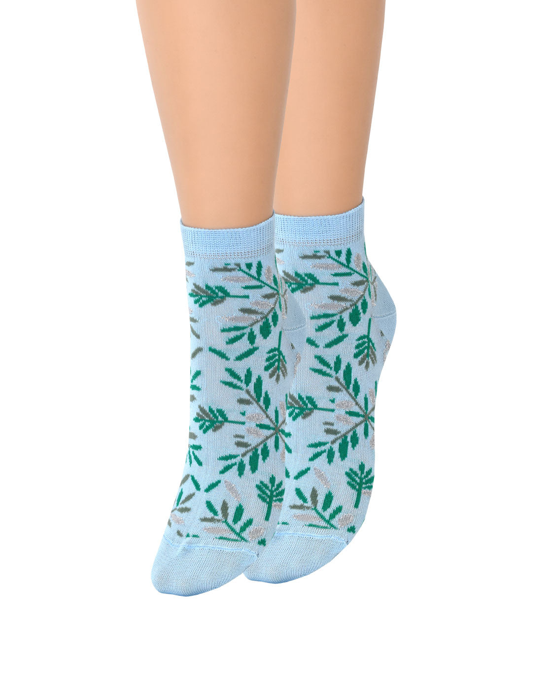Calze Corte Donna Colorate Filo Scozia Vegetazione Estive (6 paia) - 3CA36 Bucaneve
