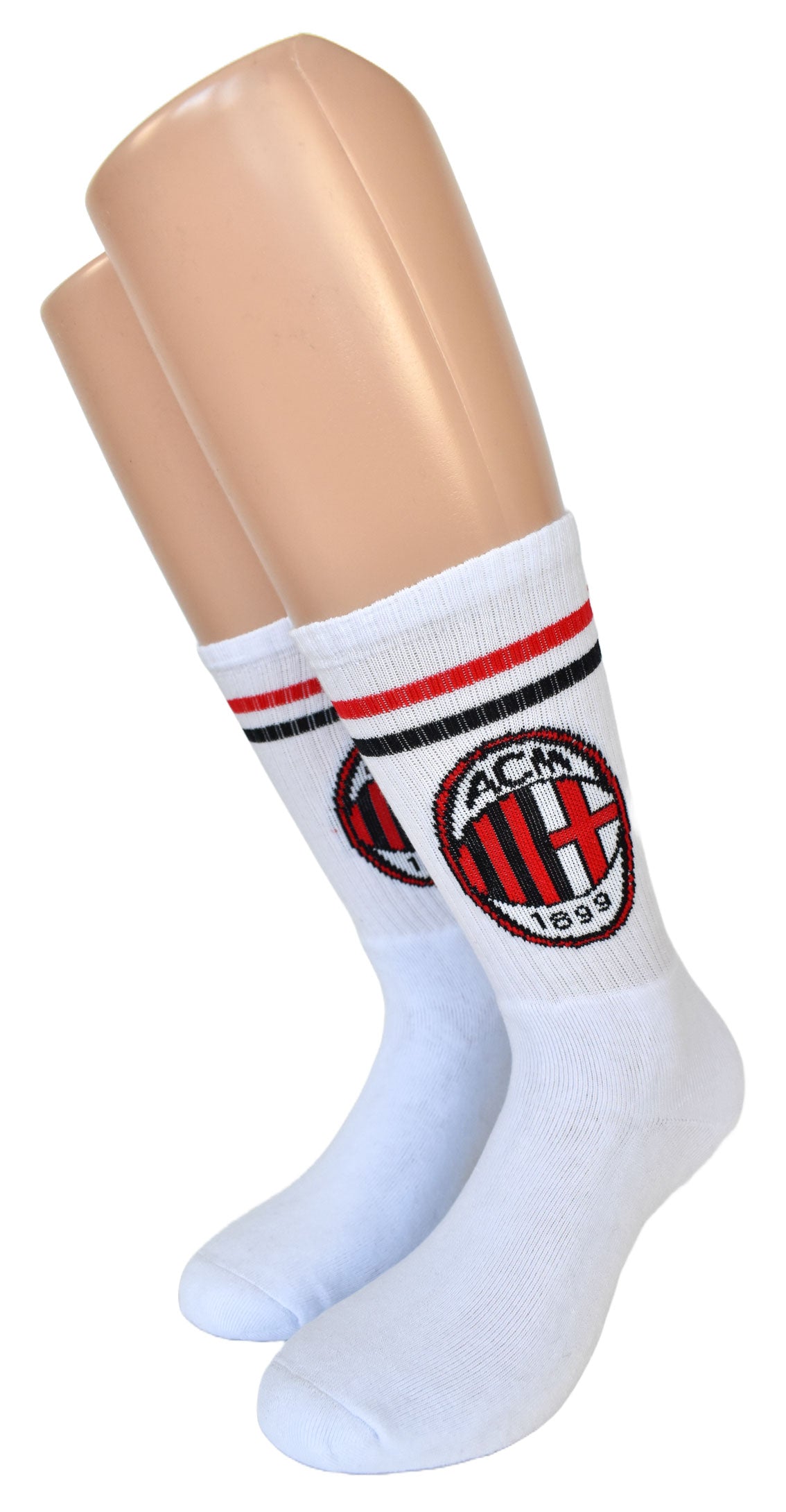 Calze Unisex Calcio Milan Ufficiali Sportive (2 Paia) - 3CJ22
