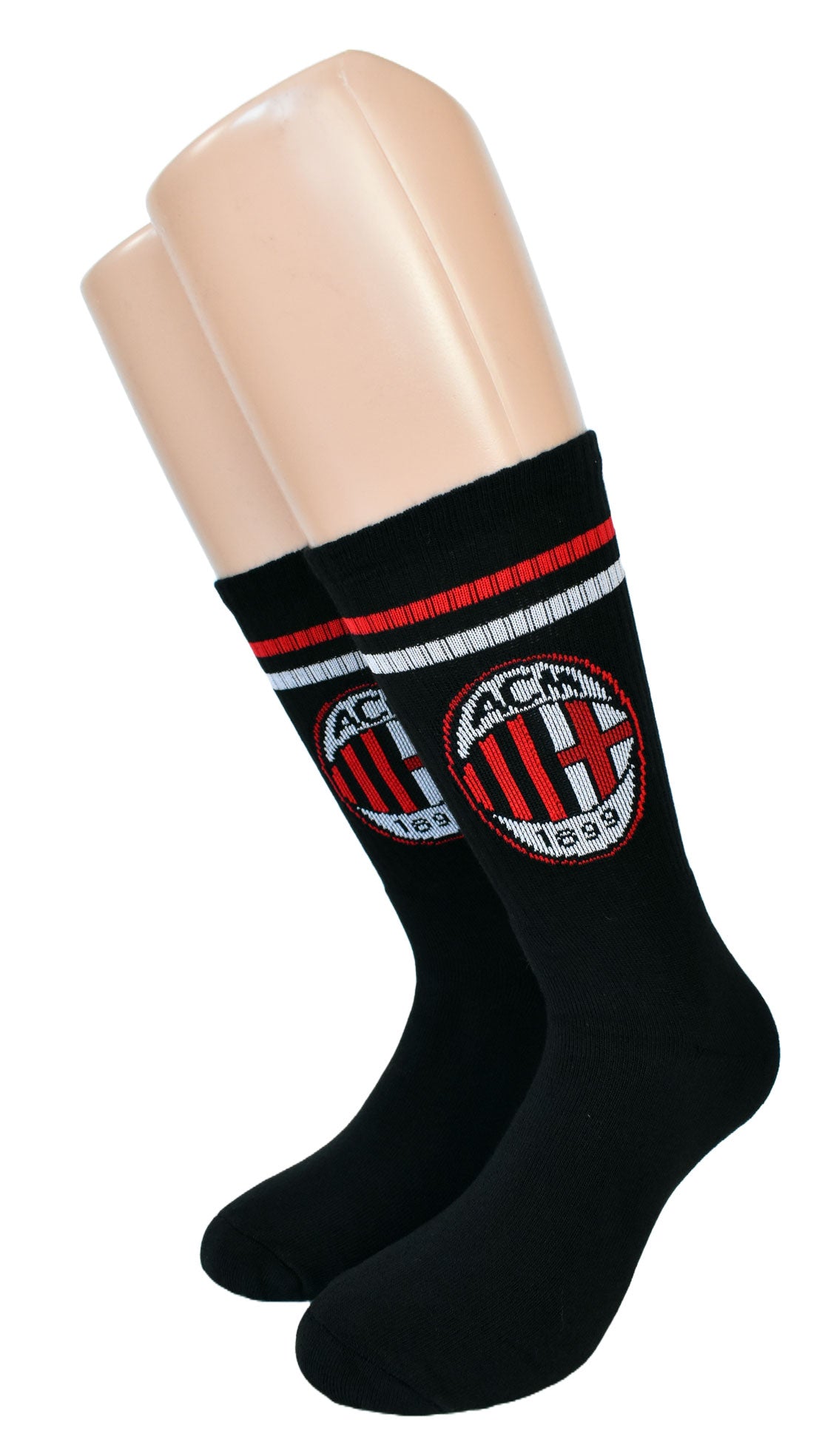 Calze Unisex Calcio Milan Ufficiali Sportive (2 Paia) - 3CJ22