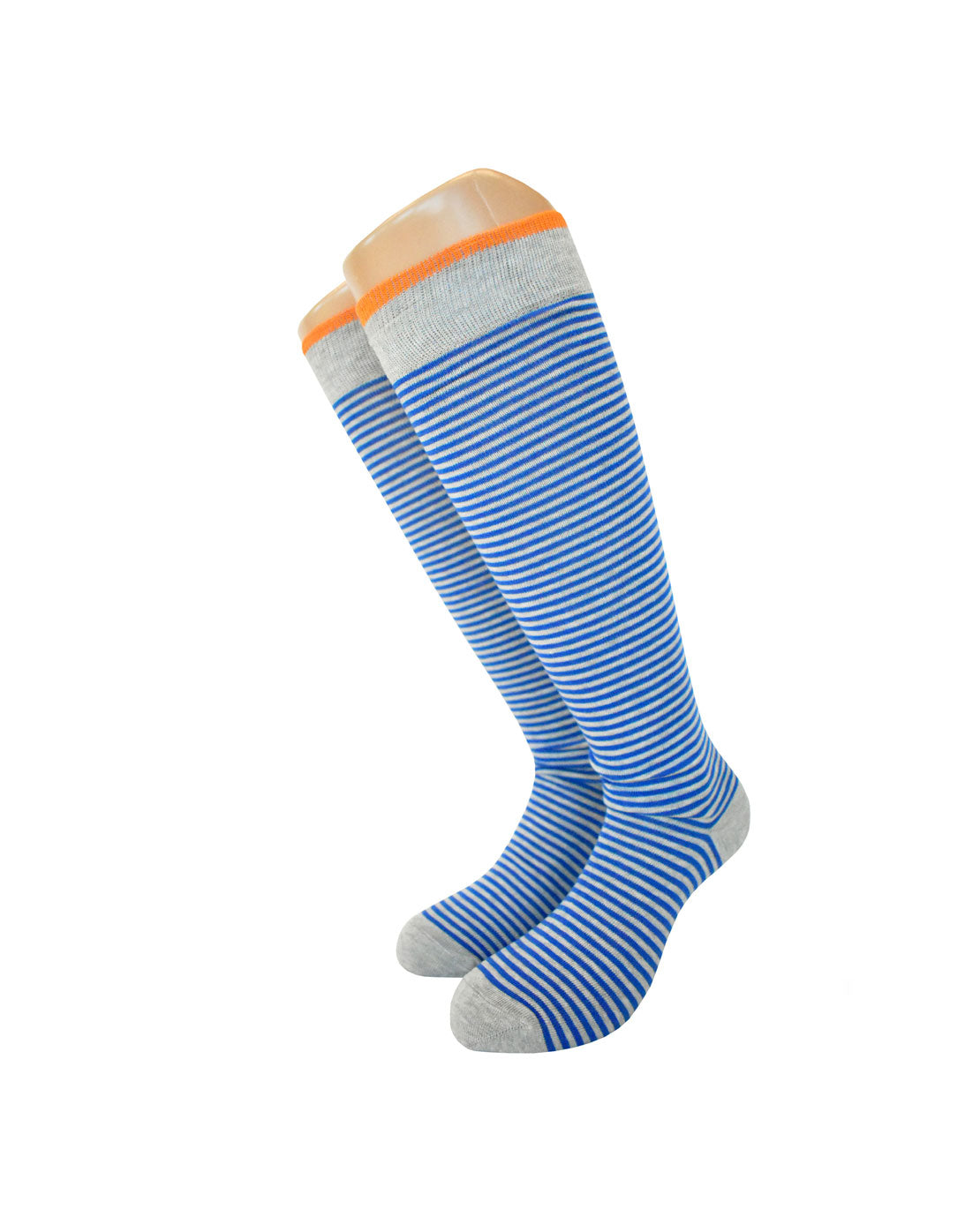 Calze Lunghe Uomo Rigate Cotone Pettinato (6 Paia)- 4M47 Roger