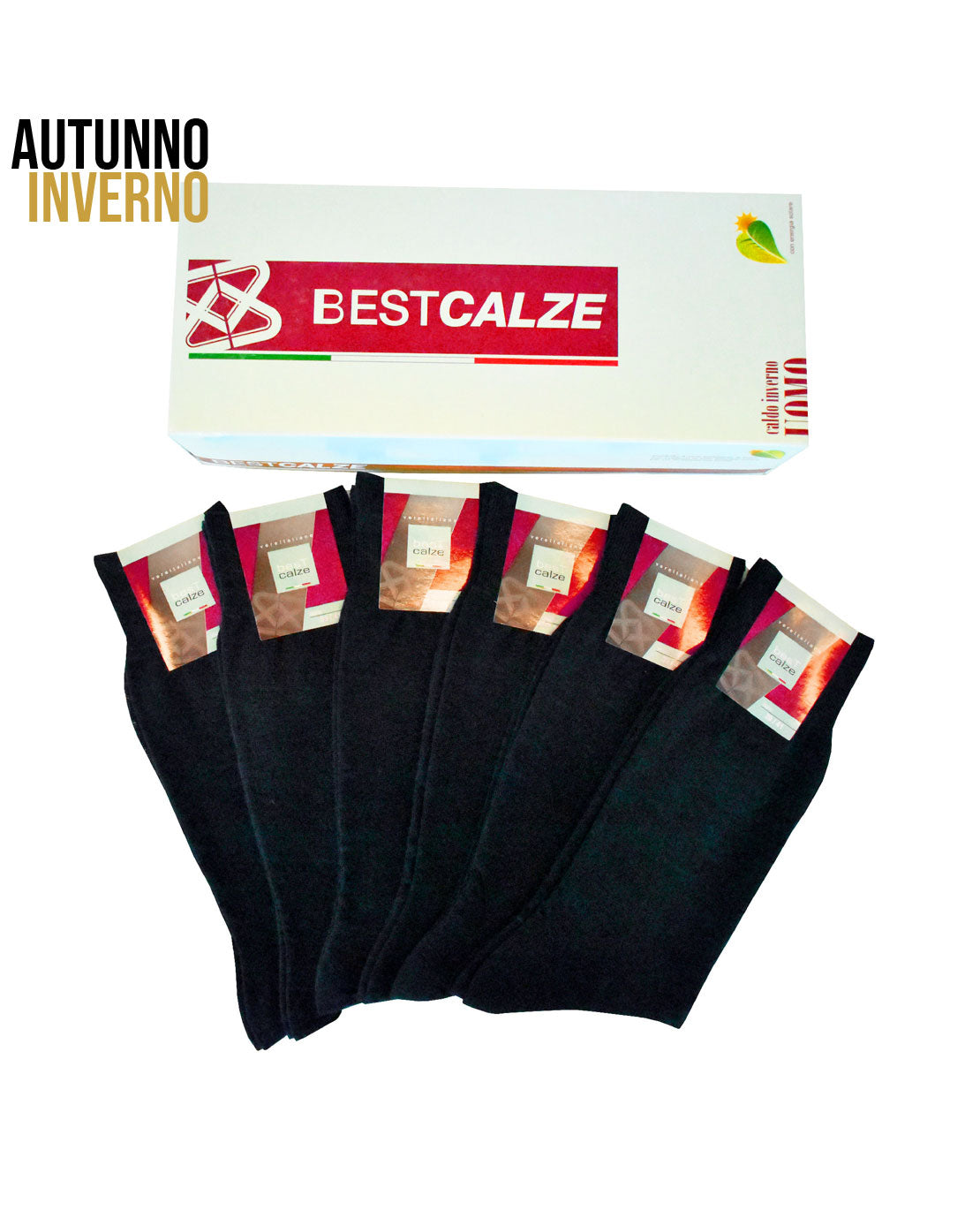 Calze Corte Uomo Modello Rasato Misto Lana (6 Paia) - 8512 Poker Lana