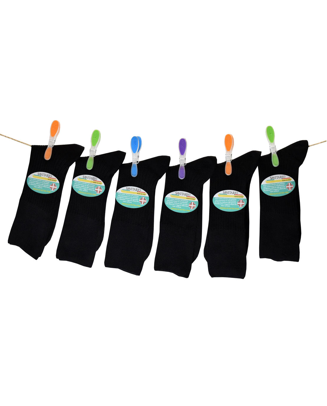 Calze Corte Uomo Sanitarie Filo di Scozia (6 Paia)- 8532 Sanitario 4/2