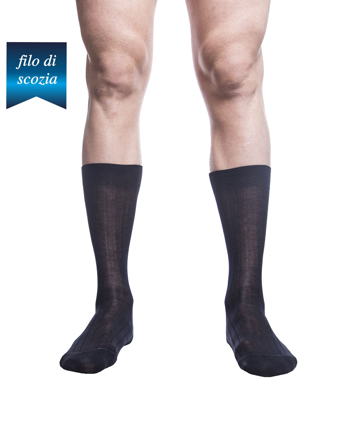 Calze Corte Uomo Costine Filo Scozia (6 Paia) - 8554 Sistro