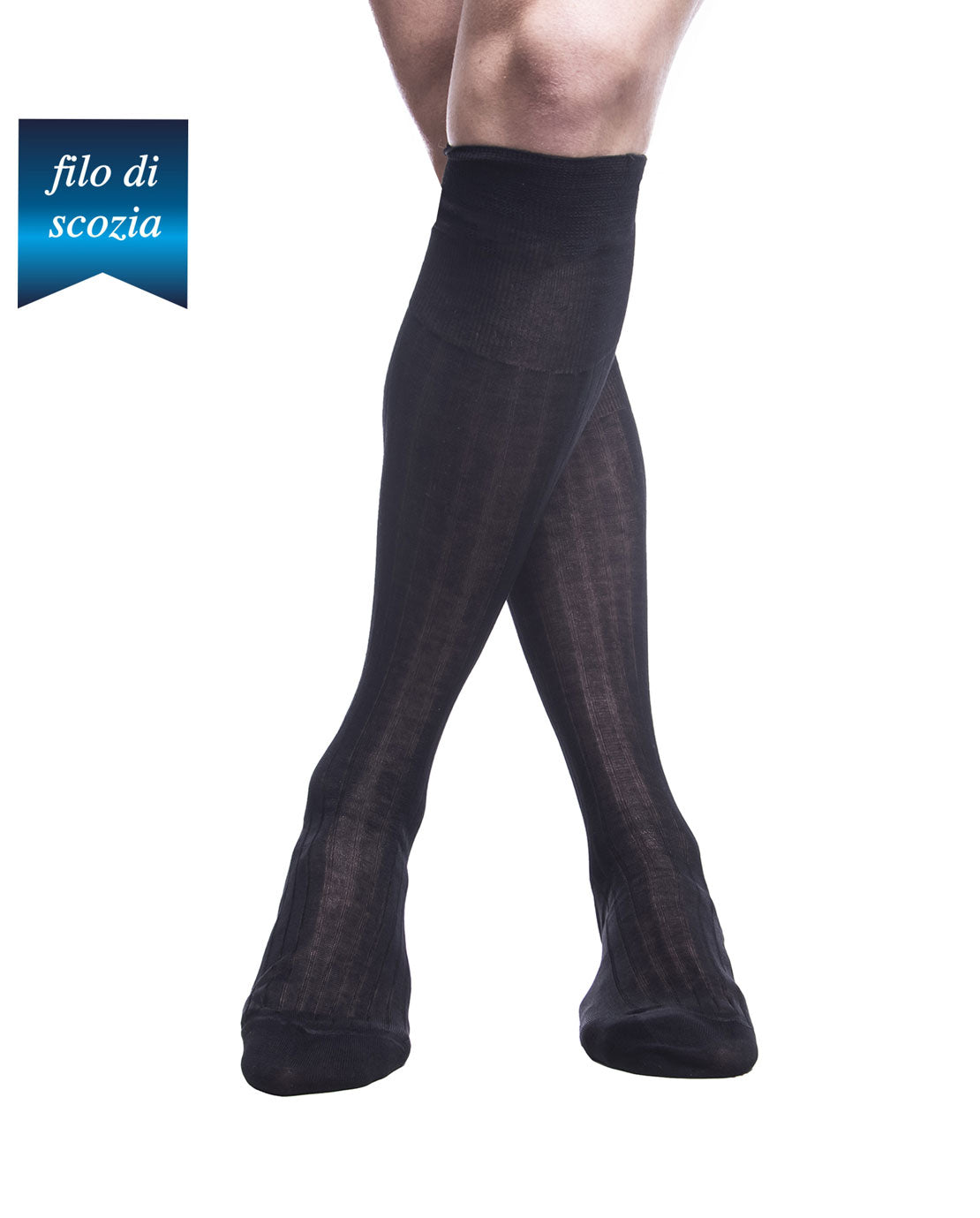 Calze Lunghe Uomo Costine Filo Scozia (6 paia) - 8555 Sistro