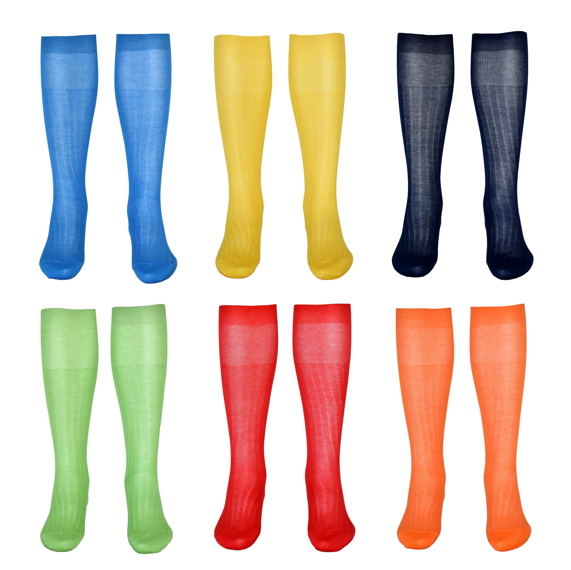 Calze Lunghe Uomo Costine Filo Scozia (6 paia) - 8555 Sistro