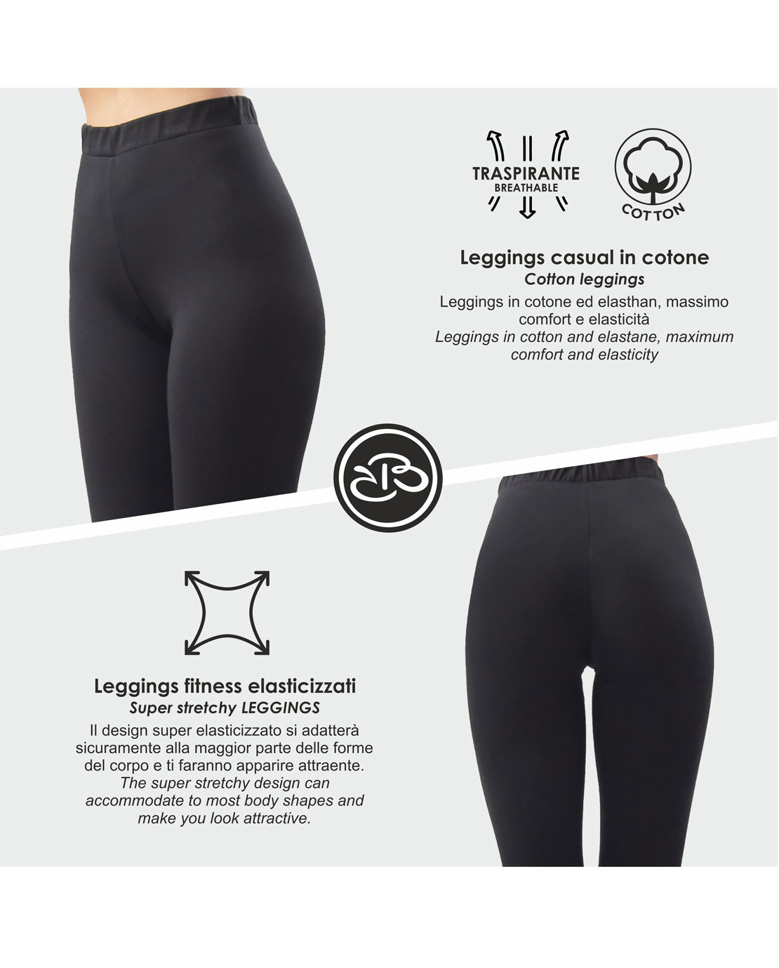 Leggings Estivi Donna Cotone Elasticizzato Renato Balestra - ANGELA6