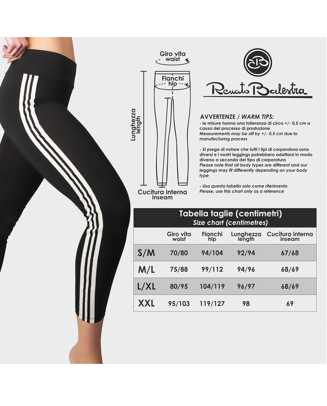 Leggings Estivi Donna Elasticizzato in Cotone Renato Balestra- Angela7