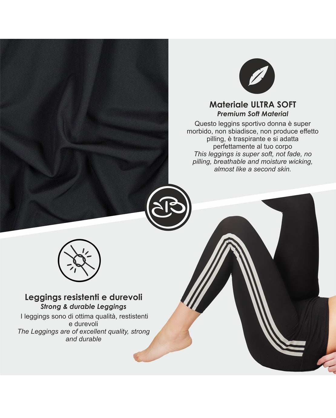 Leggings Estivi Donna Elasticizzato in Cotone Renato Balestra- Angela7