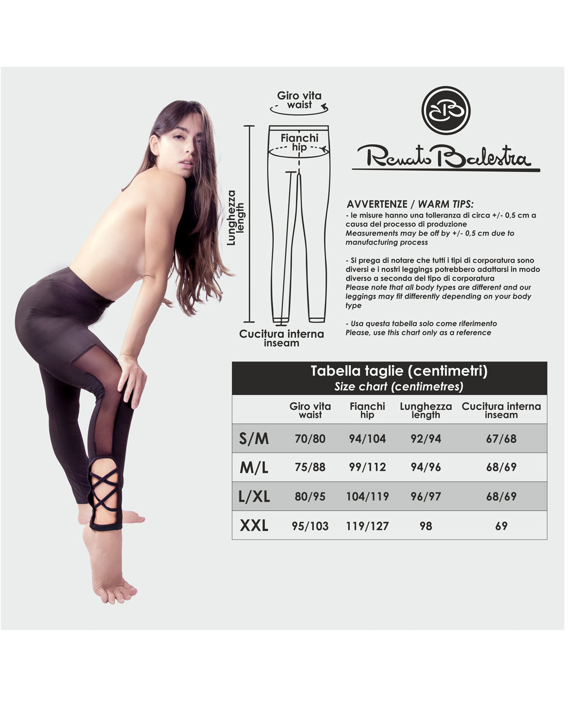 Leggings Estivi Donna Elasticizzati in Maglia Vita Alta Renato Balestra- Brigitte1
