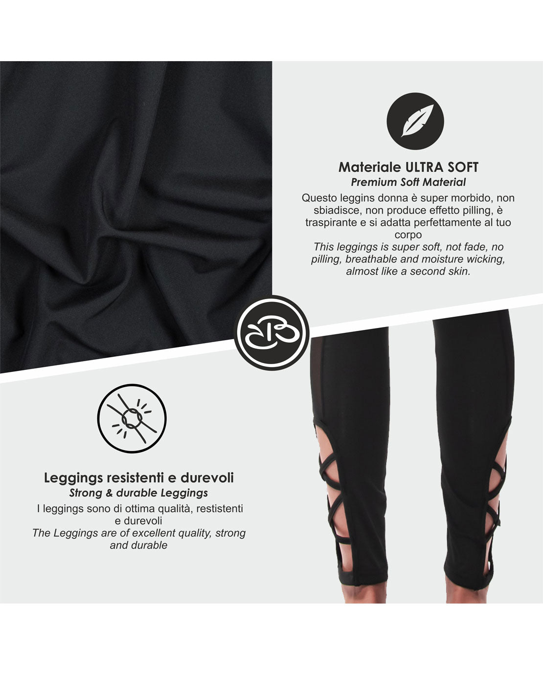 Leggings Estivi Donna Elasticizzati in Maglia Vita Alta Renato Balestra- Brigitte1