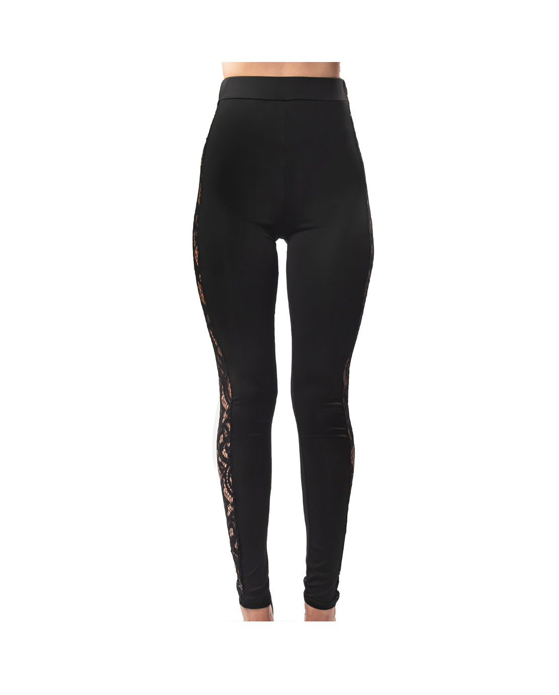 Leggings Estivi Donna Elasticizzati con Pizzo a Contrasto Renato Balestra- Brigitte4