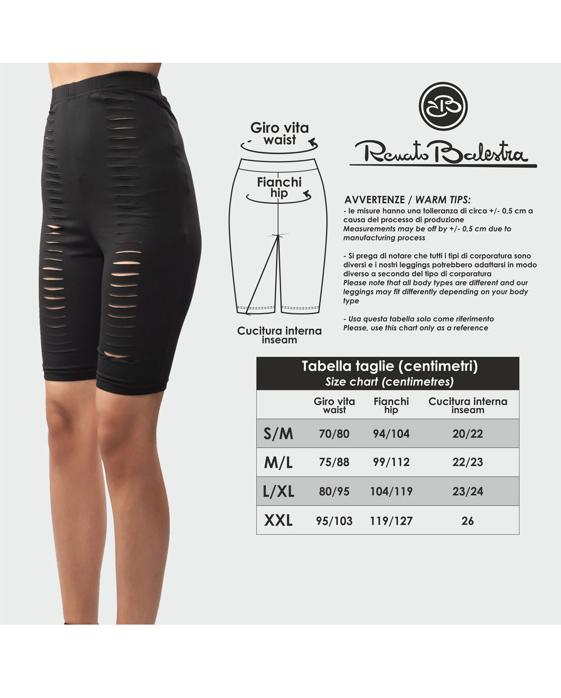 Pantaloncino Sportivo Elasticizzato Strappato in Viscosa Renato Balestra- Micaela1
