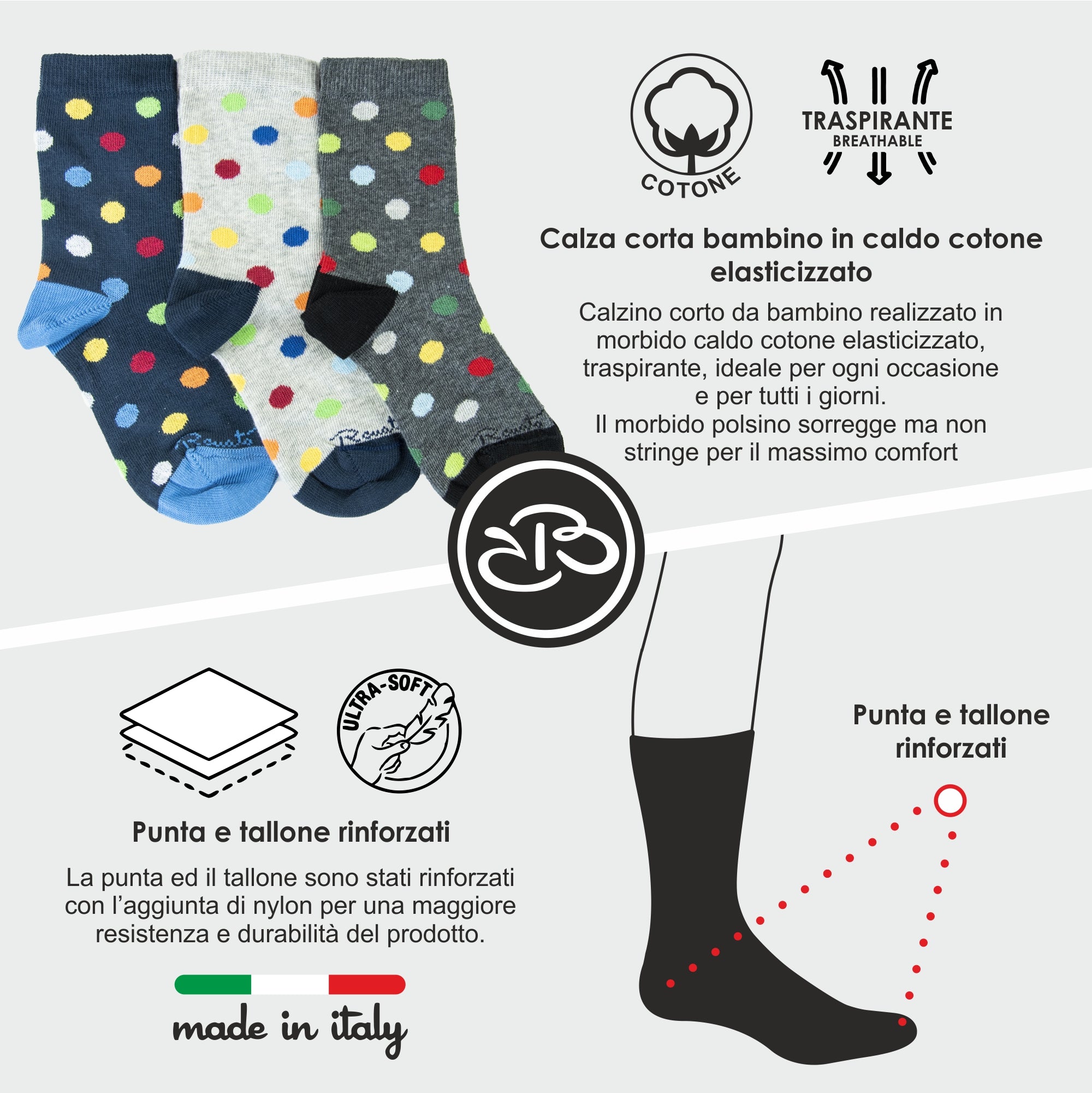 Calze Invernali Bambino Renato Balestra (6 Paia)- 2K28/2K49 TWISTER