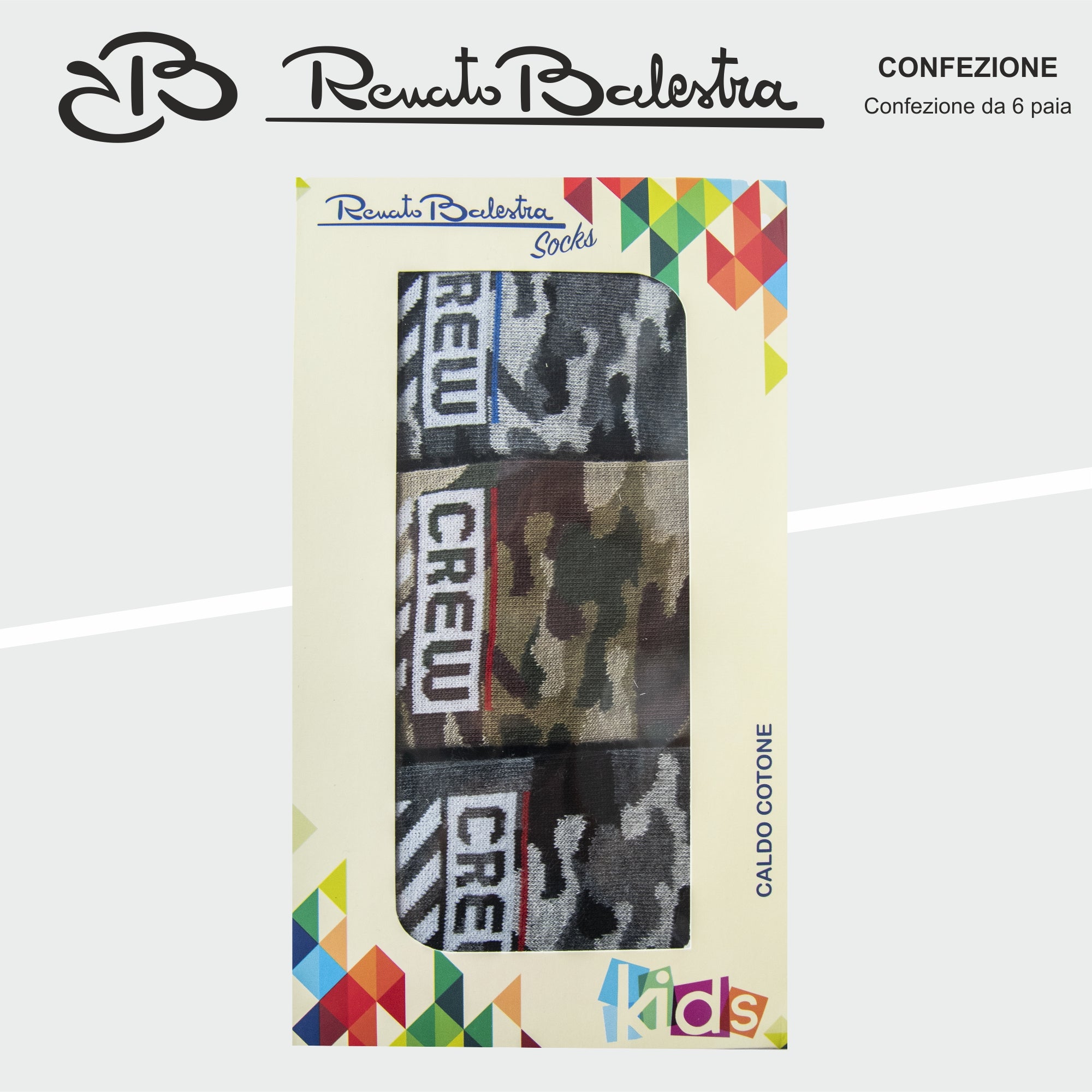 Calze Invernali Bambino Renato Balestra (6 Paia) - RB2K24/RB2K25 CREW