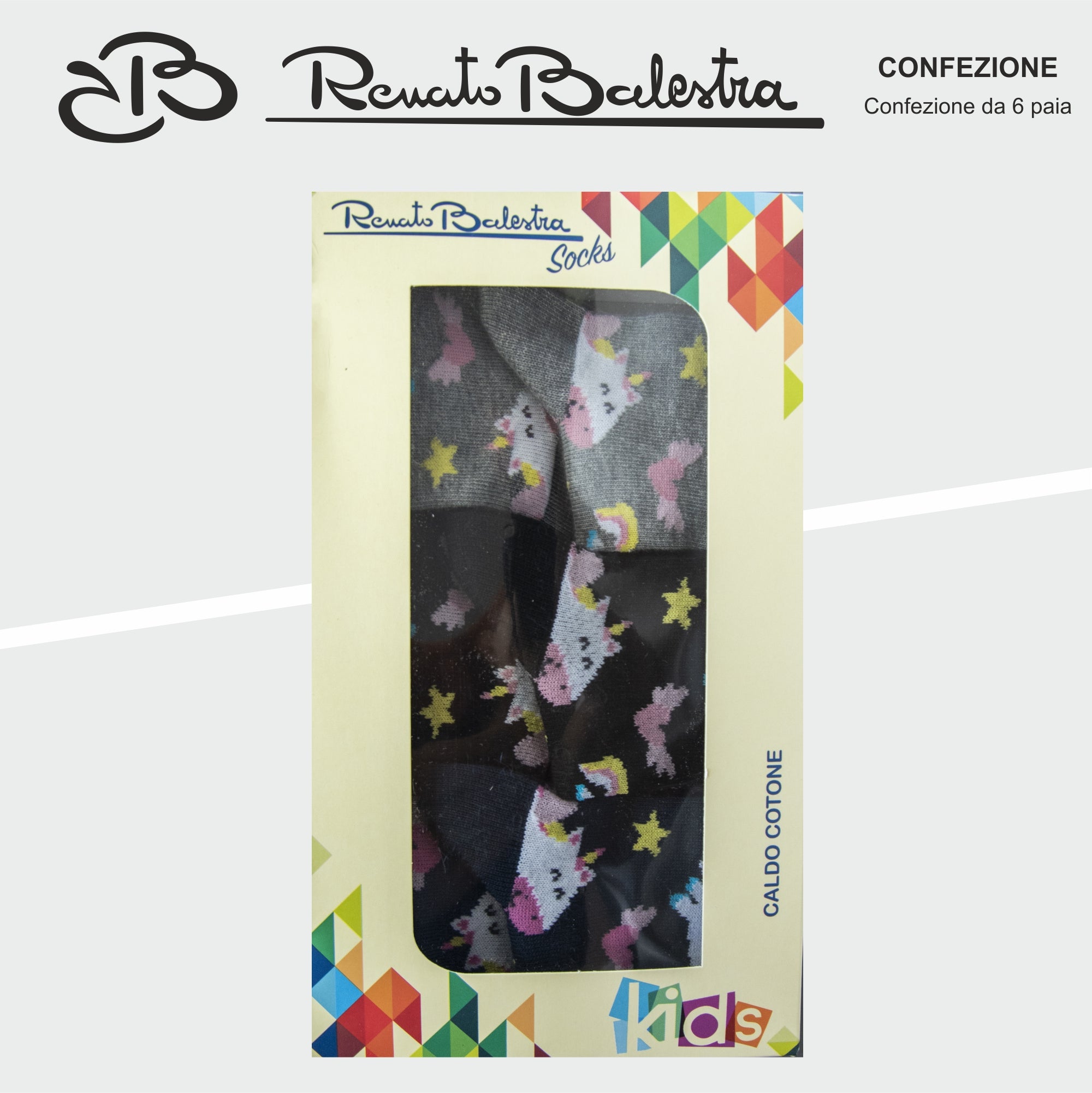 Calze Invernali Bambina Renato Balestra (6 Paia)- RB2K54/RB2K55 Unicorn