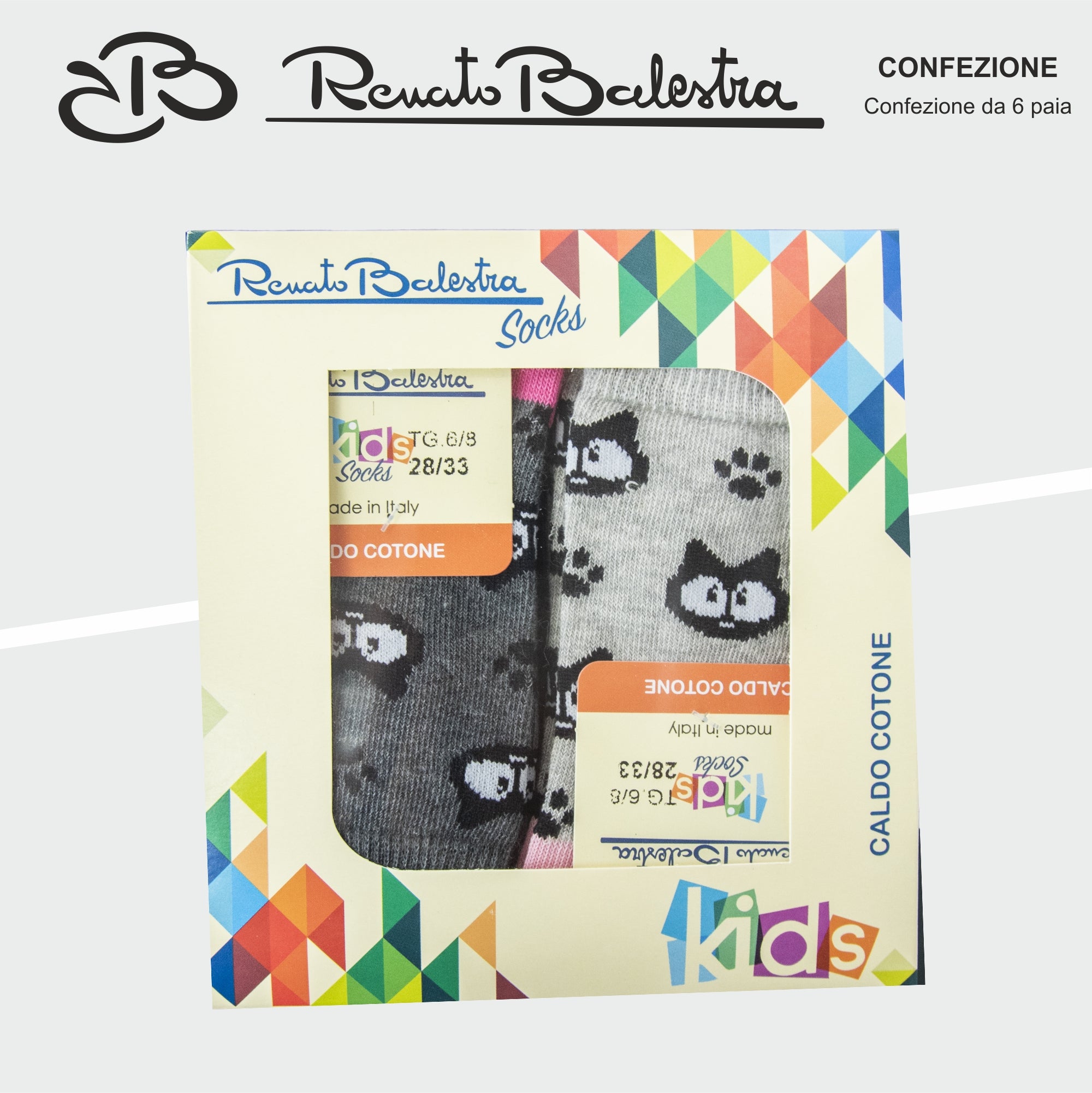 Calze Invernali Bambina Renato Balestra (6 Paia)- RB2K62/RB2K63 GATTINI