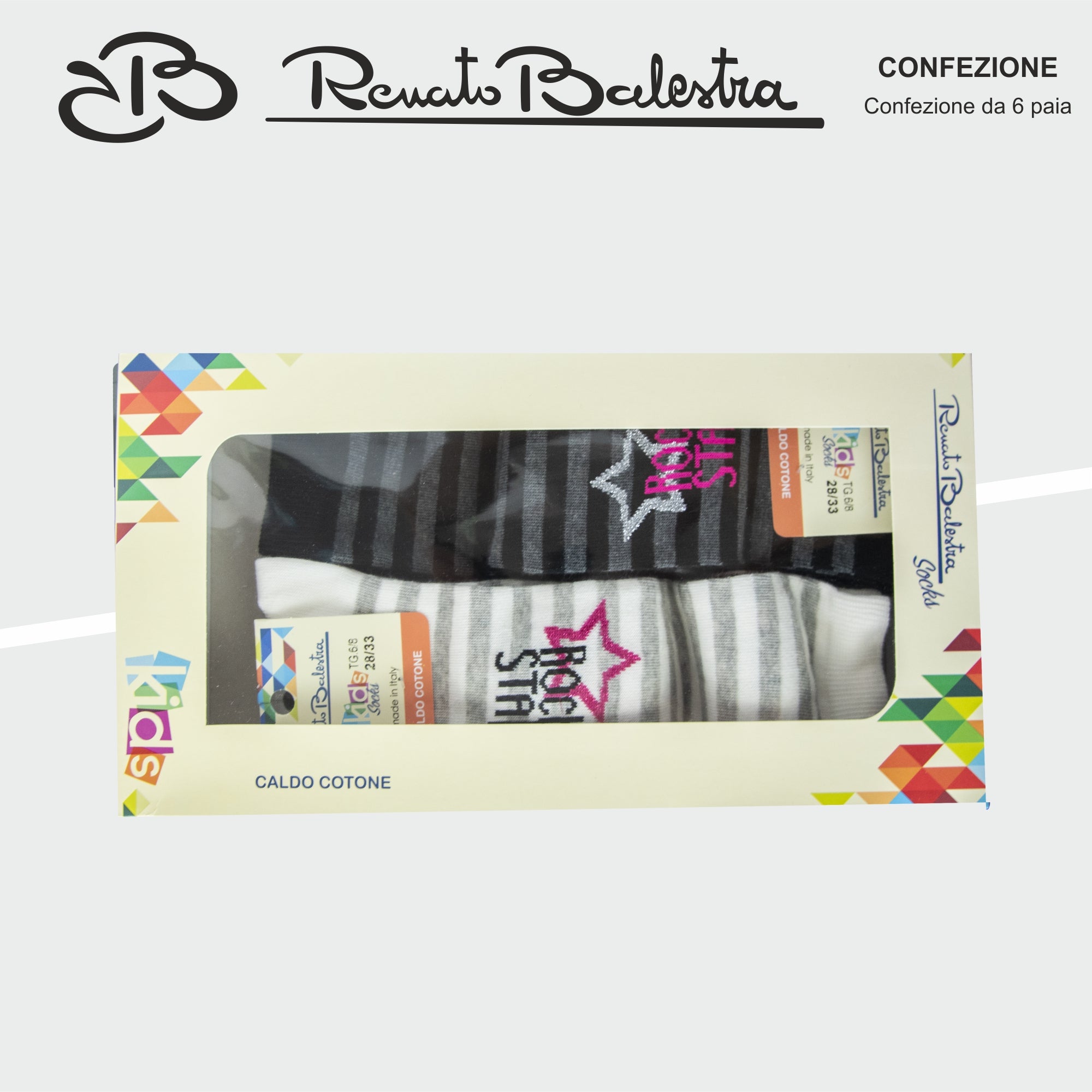 Calze Invernali Bambina Renato Balestra (6 Paia)- RBK77 ROCKSTAR