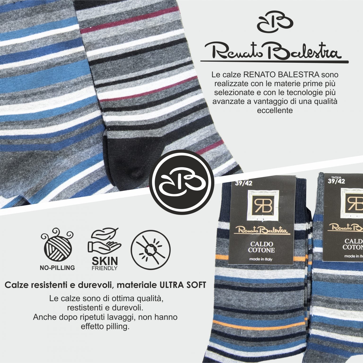 Calze Invernali Uomo Classiche Renato Balestra (6 Paia)