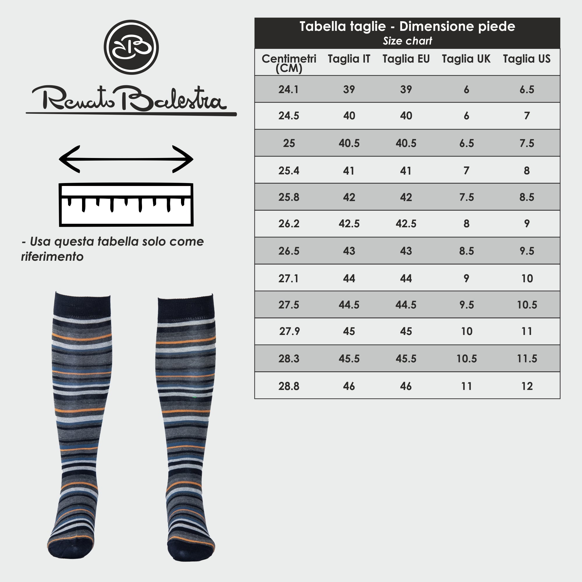 Calze Invernali Renato Balestra Uomo Fantasia Tartan Alte (6 Paia)