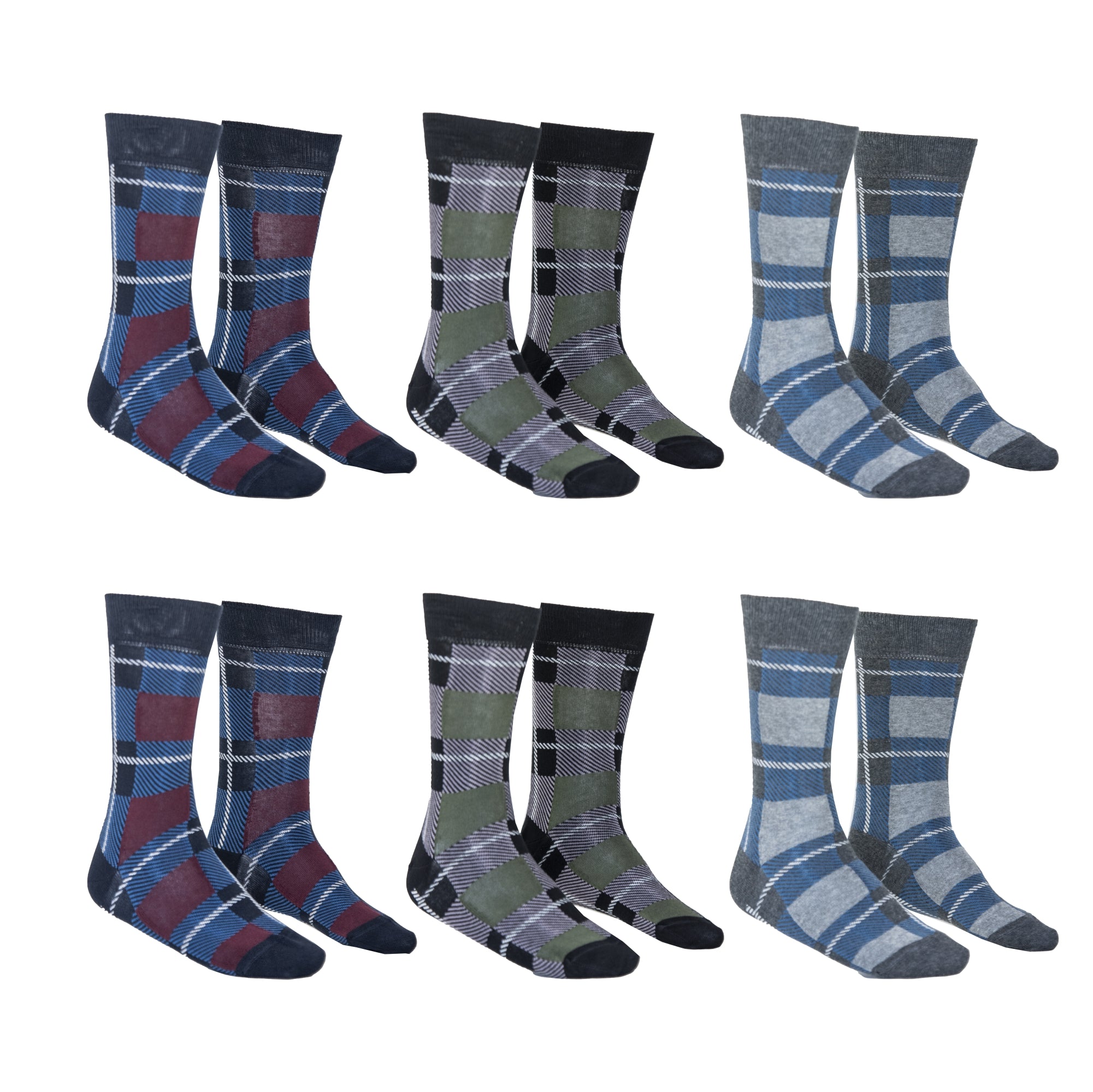 Calze Invernali Uomo Fantasia Tartan Basse Renato Balestra (6 Paia)