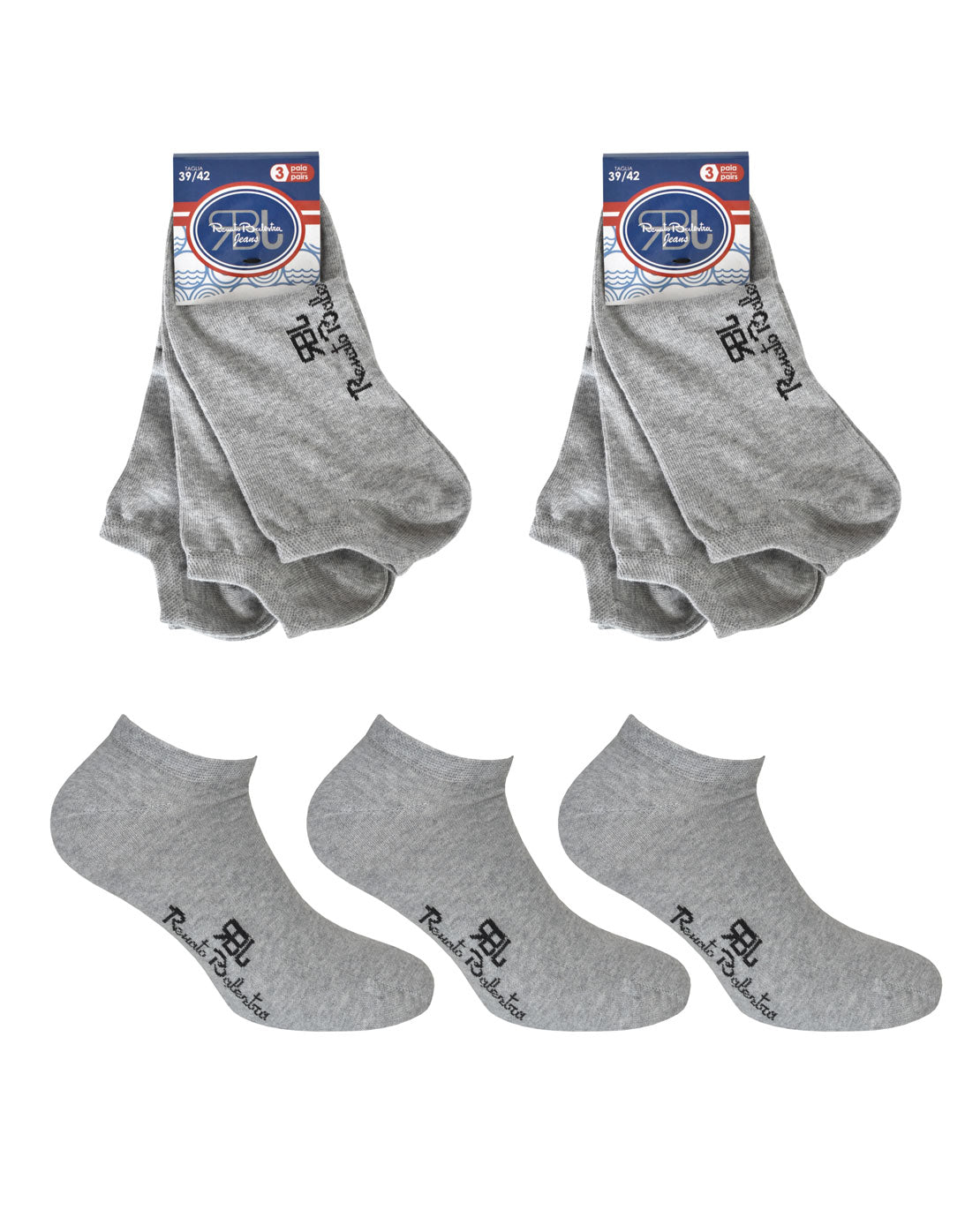 Fantasmini Unisex Cotone Antiscivolo RBJ (6 Paia) - RBJ6154
