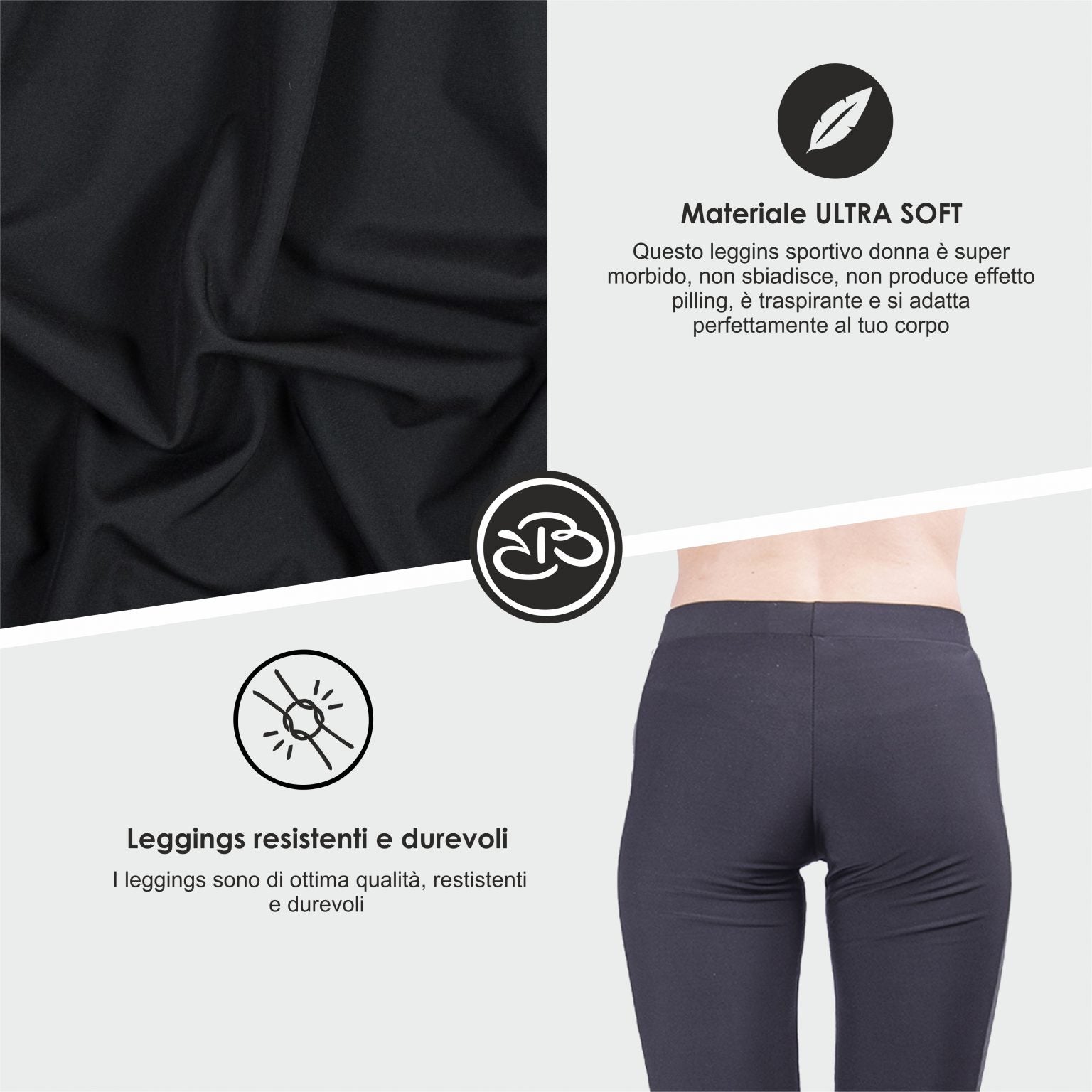 Leggings Invernali Donna con Inserti Laterali in Ecopelle Renato Balestra - RAFFAELLA4