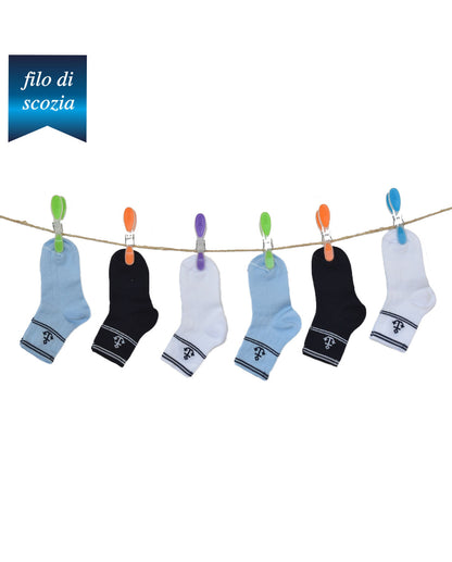 Calzini Neonato Filo Di Scozia (6 Paia) - 0H50 Abissi
