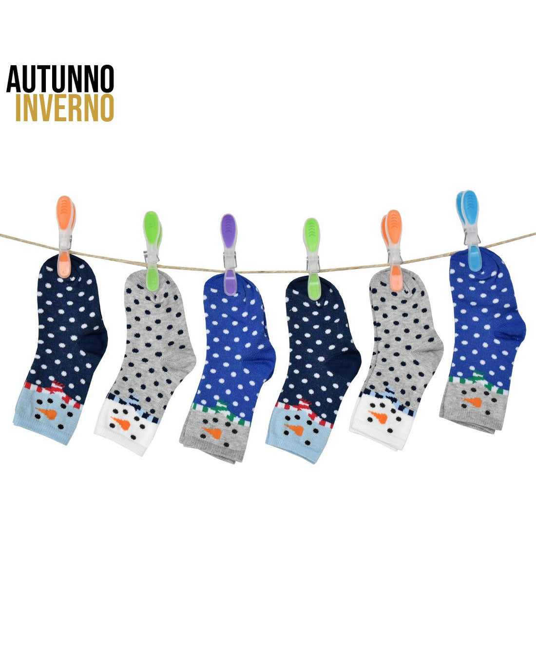 Calze Corte Neonato Caldo Cotone (6 Paia) - 0i92 Nevio