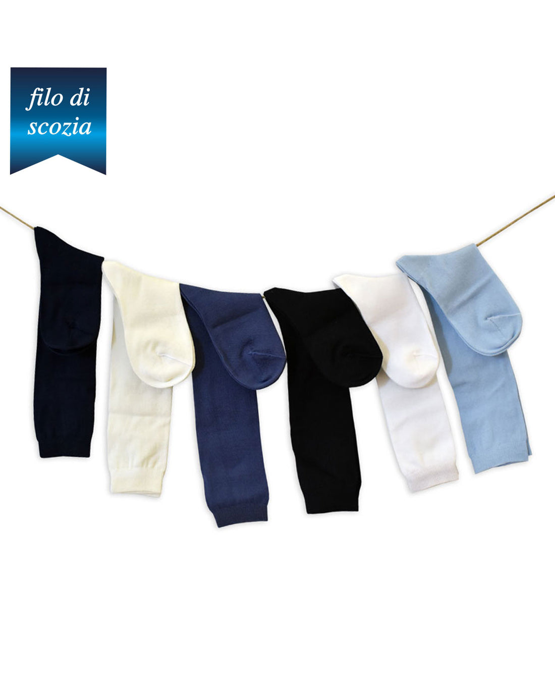Calze Lunghe Bambino Filo Scozia (6 Paia)- 1673 Unito-2