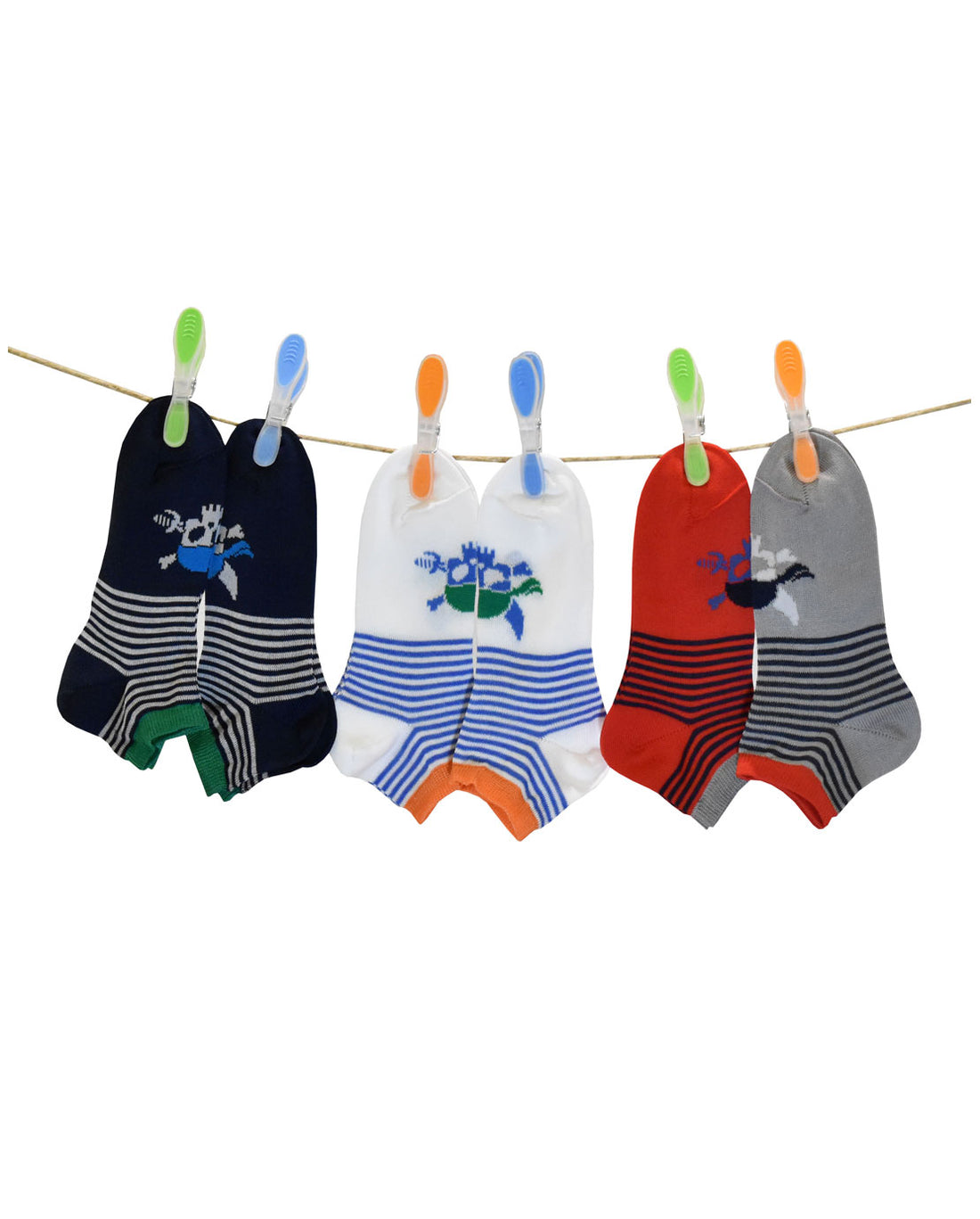 Calze Corte Bambino Filo Scozia (6 Paia)- 2J56 Pirates