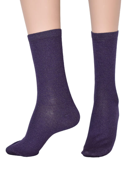 Calze Corte Donna Mistolana Lurex Elasticizzate (Pacco da 2 Paia) - 3E66 Mirage