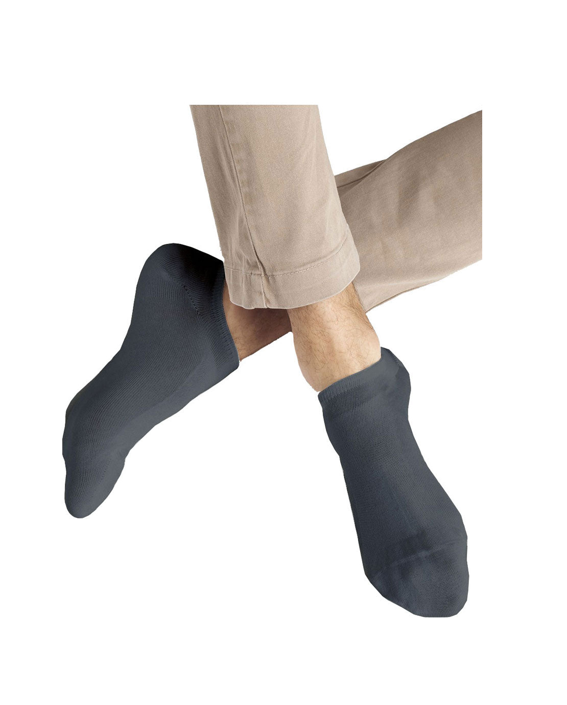 Calze Fantasmini Uomo Puro Cotone Pettinato Artigianali (8 paia)- 6154 Fantasmino-1