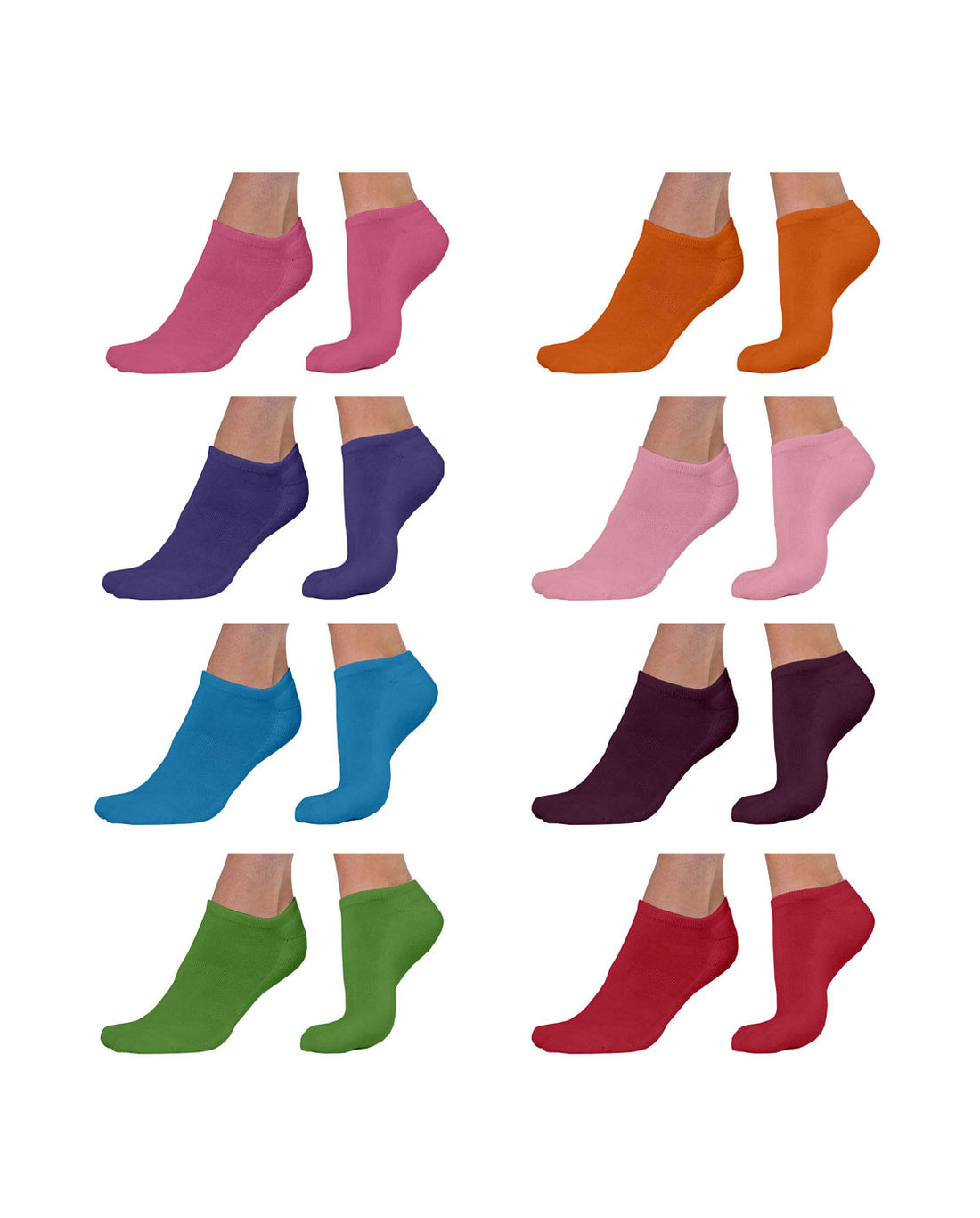 Calze Corte Donna Filo Scozia Multicolore Fantasmino (6 paia) - 6154 Fantasmino-1