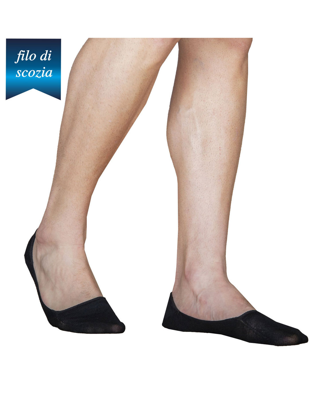 Salvapiedi Uomo 100% Cotone Filo Scozia (6 paia) - 6156 Mocassino