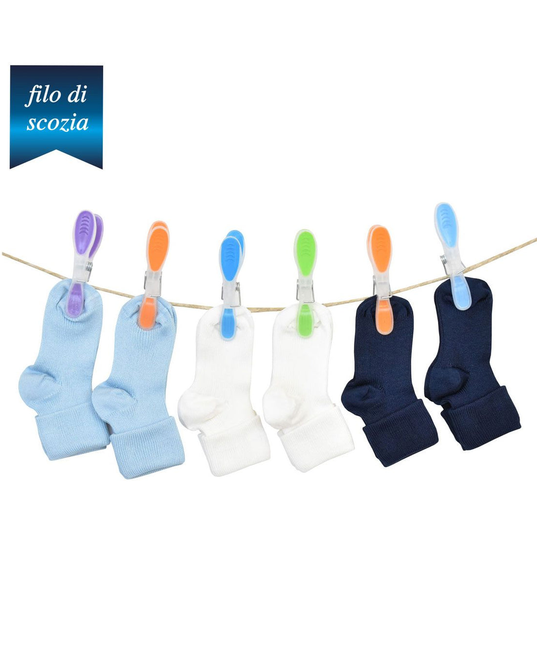 Calzini per Neonato Filo Di Scozia (6 paia)- 7032 Ricky