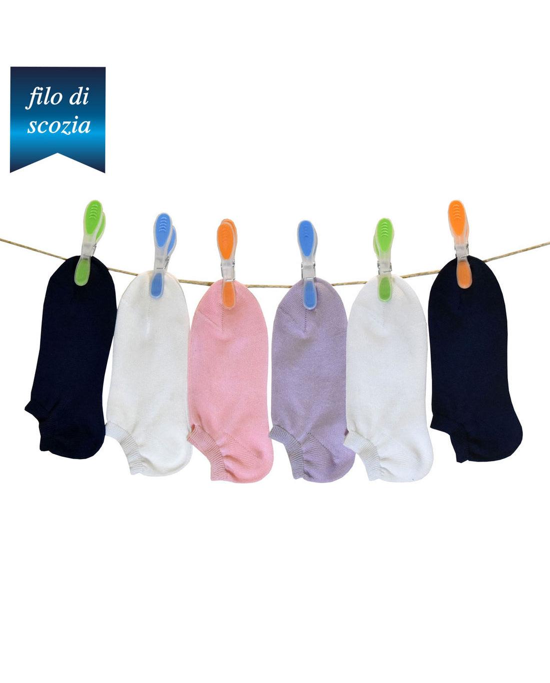 Fantasmini Bambina Cotone Filo Scozia (6 Paia)- 7452 Under