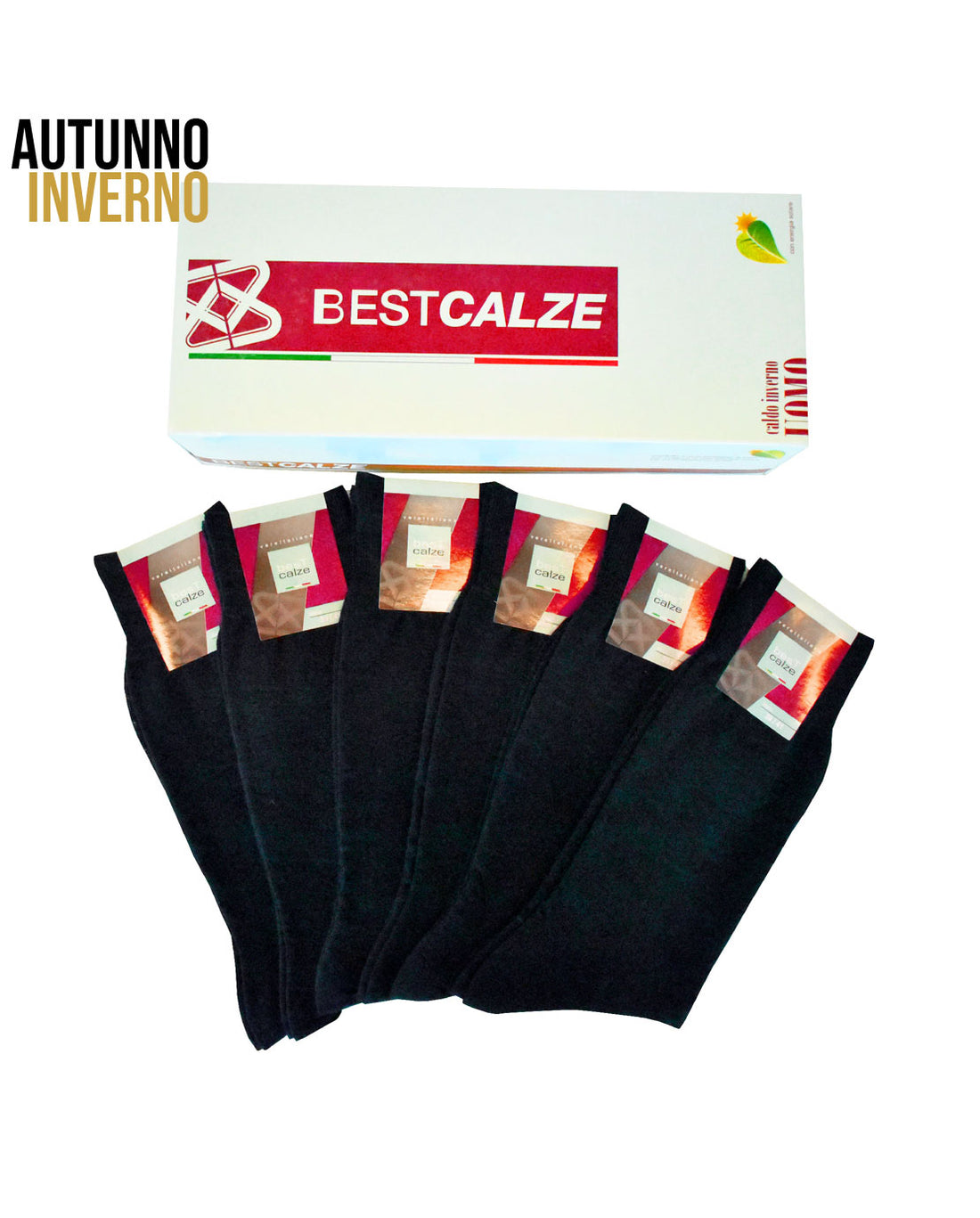Calze Corte Uomo Modello Rasato Misto Lana (6 Paia) - 8512 Poker Lana