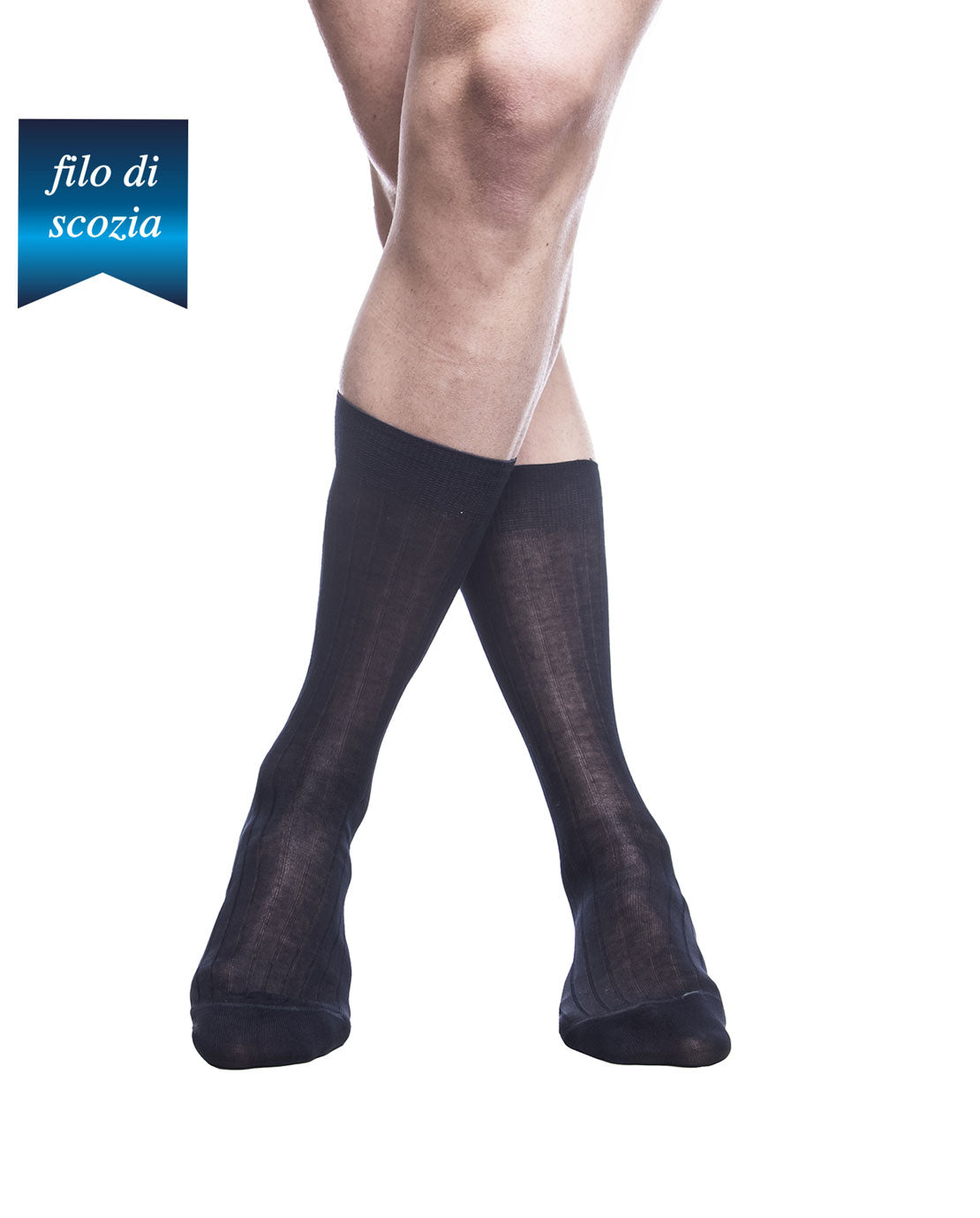 Calze Corte Uomo Costine Filo Scozia (6 Paia) - 8554 Sistro