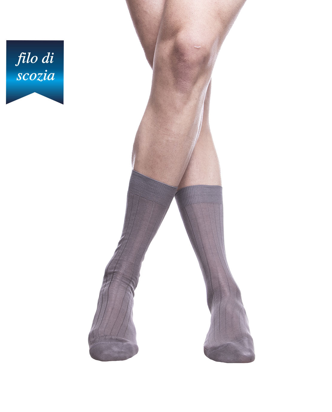 Calze Corte Uomo Costine Filo Scozia (6 Paia) - 8554 Sistro
