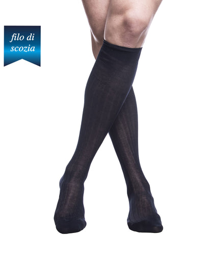 Calze Lunghe Uomo Costine Filo Scozia (6 paia) - 8555 Sistro