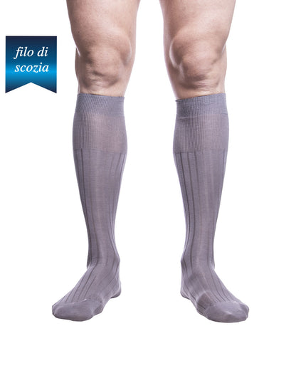 Calze Lunghe Uomo Costine Filo Scozia (6 paia) - 8555 Sistro