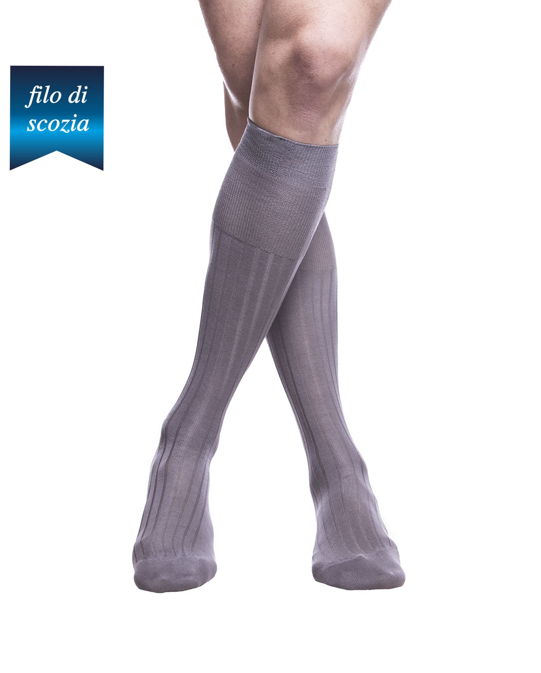 Calze Lunghe Uomo Costine Filo Scozia (6 paia) - 8555 Sistro
