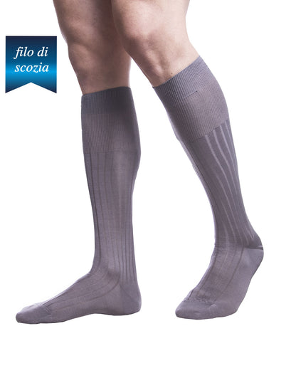 Calze Lunghe Uomo Costine Filo Scozia (6 paia) - 8555 Sistro