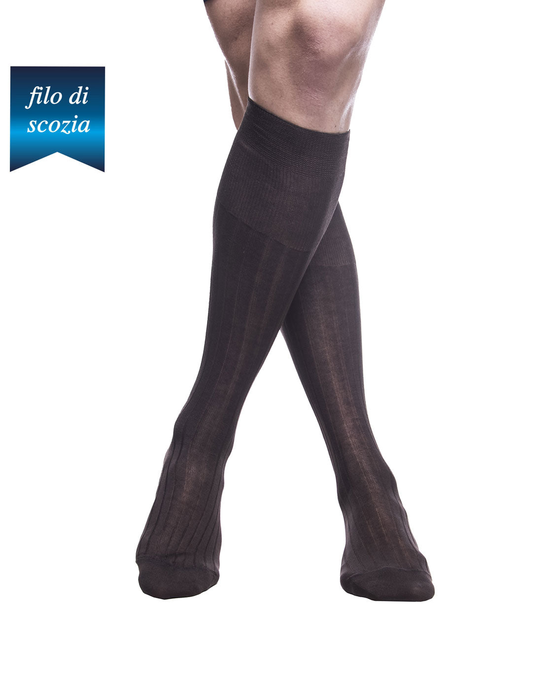 Calze Lunghe Uomo Costine Filo Scozia (6 paia) - 8555 Sistro