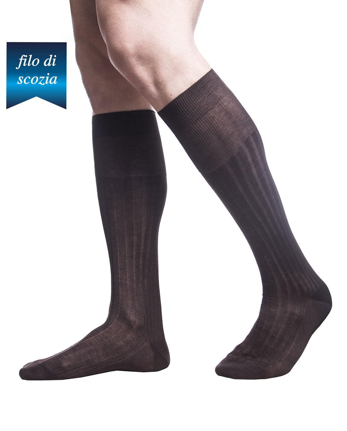 Calze Lunghe Uomo Costine Filo Scozia (6 paia) - 8555 Sistro