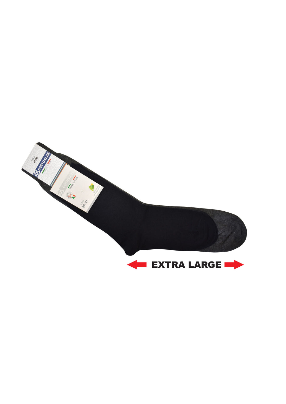 Calze Corte Uomo Taglie Forti Cotone Pettinato (6 Paia) - 9402 Oversize