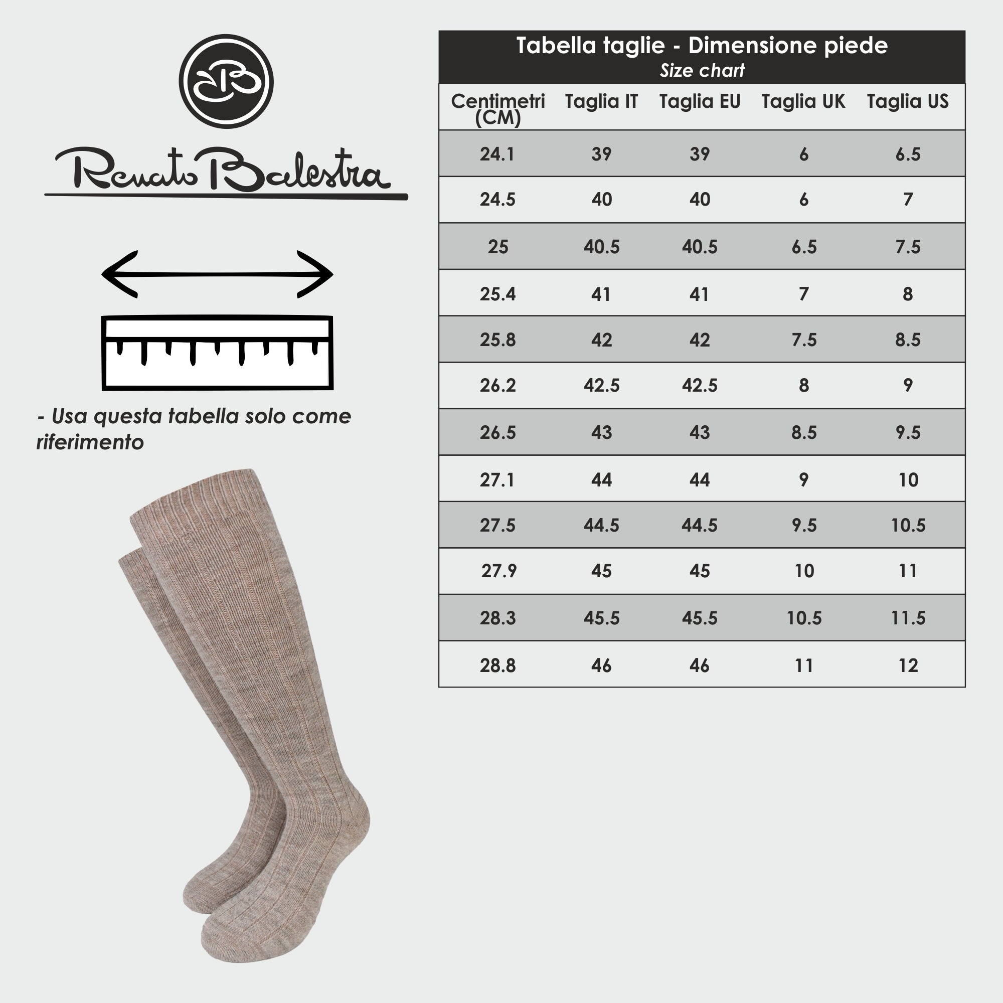 Calze da Uomo in Alpaca Invernali - Premium, Renato Balestra, Calde e Morbide - Made in Italy (Mod. 9473)