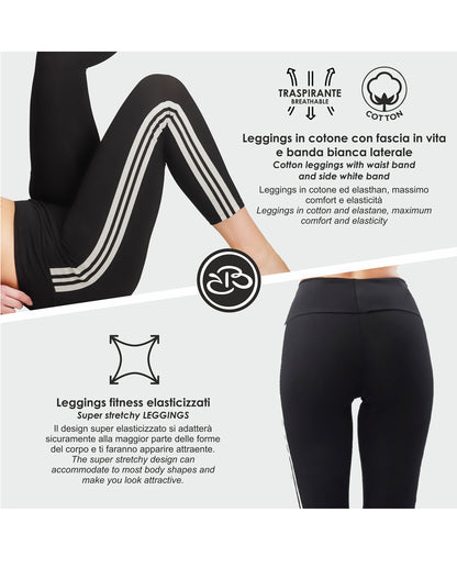 Leggings Estivi Donna Elasticizzato in Cotone Renato Balestra- Angela7